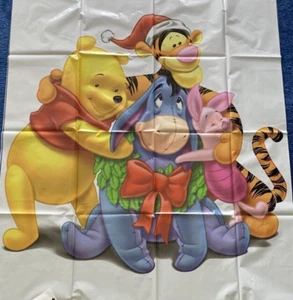 Disney Winnie the Pooh Holiday Window Wall Poster Tigger Eeyore Piglet 34"x60" - Picture 1 of 6