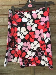 Dorothy perkins summer red and pink floral skirt size 12 - Picture 1 of 4