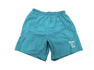 VINTAGE Bad Boy Club Swim Shorts Mens Size Medium Trunks - Turquoise 80’s Surf - Picture 1 of 7