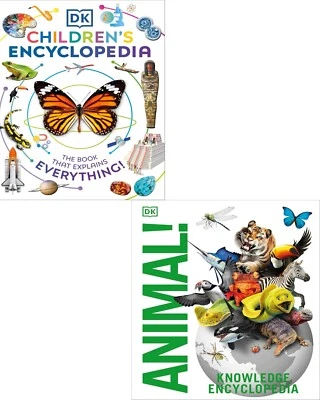 Dk Childrens Encyclopedia, Knowledge Encyclopedia Animal 2 Books Collection Set - Image 1 of 3
