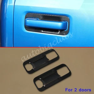 For Ford F-150 F150 Raptor 2-Door 2017-2020 Carbon Fiber Door Bowl Cup Cover - Picture 1 of 5