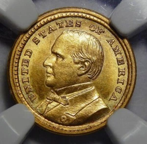 1903 NGC MS65 McKINLEY, LOUISIANA PURCHASE GOLD DOLLAR COMMEMORATIVE - Picture 1 of 2