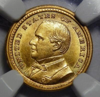 1903 NGC MS65 McKINLEY, LOUISIANA PURCHASE GOLD DOLLAR COMMEMORATIVE - Image 1 of 2