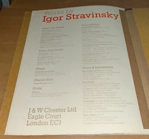 Igor Stravinsky Piano Rag Music for Piano Solo - Picture 1 of 2