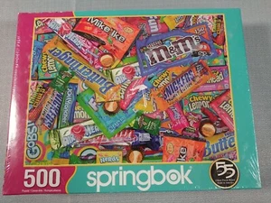 Springbok Puzzle Sweet Tooth Classic Candy 500 Piece 18" 23.5" New Sealed - Picture 1 of 6