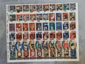 2003-04 Private Stock (60) Card Uncut INSERT Sheet! (5) Different Sets! Pacific! - Picture 1 of 11