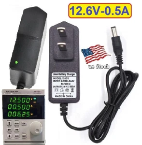 Fuente de alimentación adaptadora de CA/CC de 12,6 V 0,5 A para electricidad doméstica con enchufe de CC de 5,5 x 2,1 mm - Imagen 1 de 9
