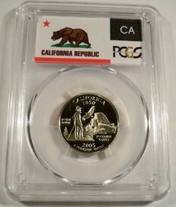 2005-S 25c CLAD PCGS PR70DCAM CALIFORNIA QUARTER PROOF DEEP CAMEO PR 70 DC - Picture 1 of 4