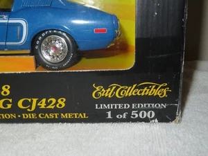 1 OF 500 LIMITED EDITION 1968 FORD MUSTANG CJ428 ERTL 1:18 OPENING HOOD & DOORS - Picture 1 of 8
