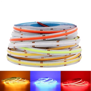 DC 24V COB LED Strip Lights High Density Flexible LED Tape for Room Motor 1-5M - Picture 1 of 41