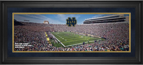 Notre Dame Fighting Irish Frmd 10" x 30" Notre Dame Stadium Panoramic Photo Cover
