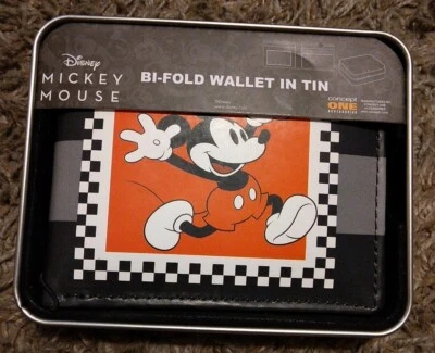 NWT Concept One Men's Bi-fold Wallet -  Disney Mickey Mouse 28 - Image 1 of 2