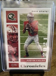 2021 Panini Chronicles Draft Picks Justin Fields RC #2 Chicago Bears BUCKEYES - Picture 1 of 2