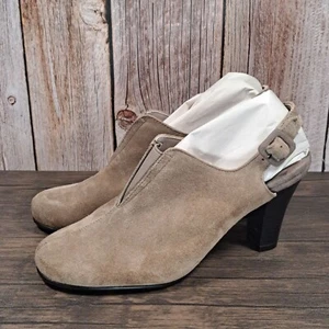 Aerosoles Role Back Leather Suede Sling Back Mule Heel Women's Size 6 (NWOB) - Picture 1 of 10