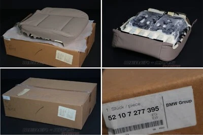Housse De Siège Coussin Siège De Base Cuir NEVADA Camel LUD4 NEU OEM BMW X5 E70 - Photo 1/4