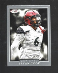 2022 SAGE Artistry Silver #7 Bryan Cook rookie card, Kansas City Chiefs