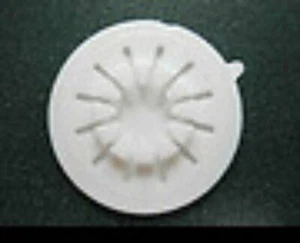 500 CD/DVD ROSSETTE HUB W/ADHESIVE BACK,WHITE, BL400WHT - Picture 1 of 1