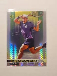 2024 Topps Chrome Tennis Sebastian Baez 1st #40 Prism Refractor Parallel - Picture 1 of 2