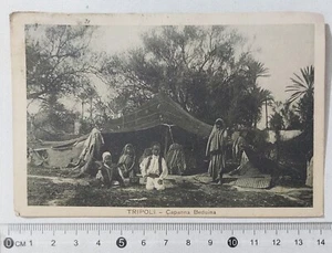 I123592 Cartolina - Libia - Tripoli - Capanna Beduina - VG 1915 Colonie - Foto 1 di 2