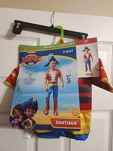 Santiago of the Seas 2T Toddlers Halloween Costume Dress Up Pretend Play NEW - Picture 1 of 6