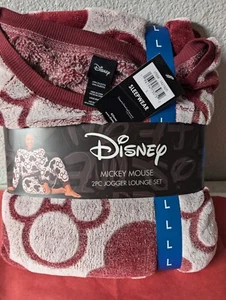 Disney Mickey Mouse Women's 2 Piece Jogger Lounge Set Size L - Picture 1 of 4