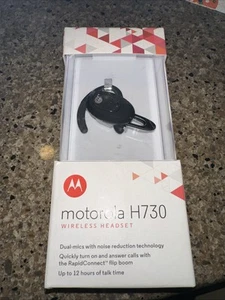 Motorola H730 Ear Hook In-Ear Bluetooth Headset Black-Opened Never Used - Zdjęcie 1 z 4