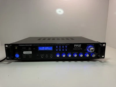 Pyle PWMA4004BT 3000W Bluetooth Professional Stereo Amplifier USB/SD/FM/Optical - Image 1 of 4