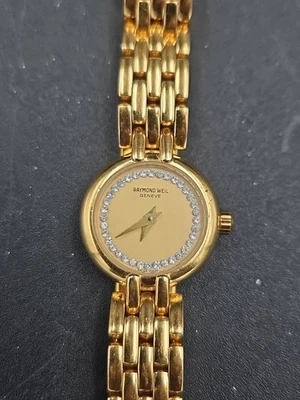 Raymond Weil 18ct Gold Plated Ladies Watch 58931 Sapphire Crystal New Battery - Image 1 of 4