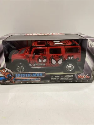 De colección Maisto Hummer H2 2003 Spider Man Marvel 1:27 Die Cast Metal #31076 Foto 1 de 4