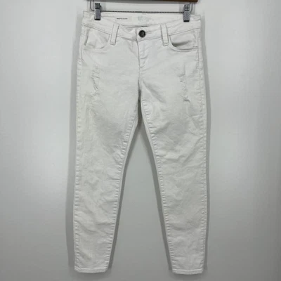 Kut From The Kloth Jeans Women's Size 2 White Brigitte Ankle Skinny Low Rise - Image 1 of 4