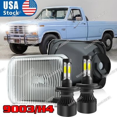 Par de faros LED 5x7 7x6 haz alto/bajo para Ford F150 1976-1986 F250 F350 Ranger Foto 1 de 4