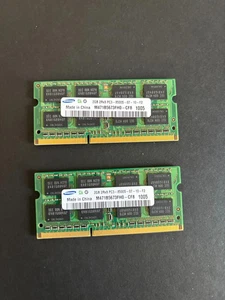 Samsung 4GB (2x2GB) 2Rx8 PC3-8500s DDR3-1066 SODIMM Laptop Memory RAM Mac2009/10 - Picture 1 of 2