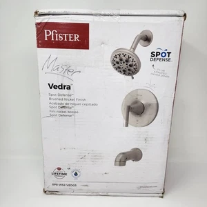 Pfister Vedra 1-Handle 3-Spray Tub & Shower Faucet, Brushed Nickel with Valve - Picture 1 of 22