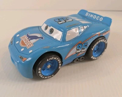 Vehículo de acción parlante Disney Pixar CARS Shake N Go Dinoco Lightning McQueen 85 Foto 1 de 4