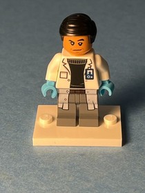 LEGO Jurassic World Minifig #75919 - Dr. Henry Wu - jw015 - No Cracks/Scratches