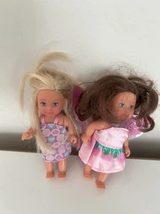 Barbie Simba Dolls Figures Vintage Mattel 2 Barbie Dolls Blonde Brunette - Picture 1 of 3