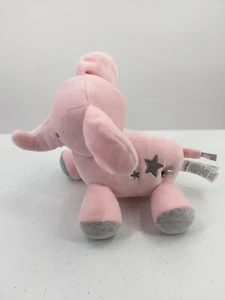"Juguete de elefante bebé Carter rosa de lujo felpa 10" de largo con cuerda ""Twinkle Little Star" - Imagen 1 de 8