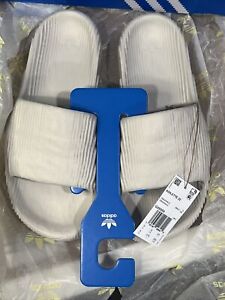 Adidas Adilette 22 Slides Sandals Alumin Size 9 *NEW* In Box