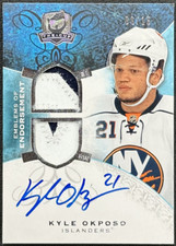 2008-09 The Cup Emblems of Endorsement #EEKO Kyle Okposo Auto Jersey /15 - NM-MT
