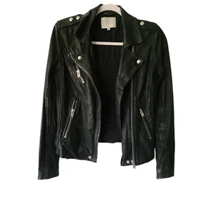 Iro Taraspe 100% Lambskin Leather Motorcycle Jacket Size EU 36 US 4 Retail $1295 - Picture 1 of 7