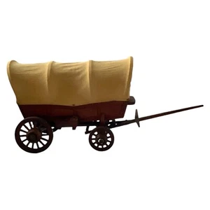 Conestoga Dodge City Covered Wagon Wooden Handmade Pioneer Model Western Decor - Picture 1 of 13
