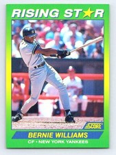 1992 Score 100 Rising Stars #34 Bernie Williams MT/NRMT