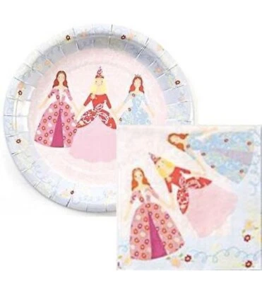 Princess Party Supplies Lot Invitation Plates Napkins Favor Boxes! - Image 1 of 4