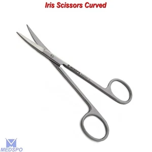 Tijeras de tejido quirúrgico iris puntada de goma disección oftálmica herramientas veterinarias - Imagen 1 de 5