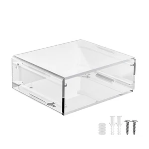 For Mac Mini M4(2024) Acrylic Case Stand Desk Bottom Wall Storage Base - Picture 1 of 9