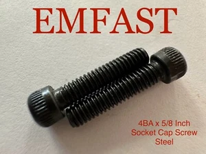 4BA x 5/8 steel socket head cap screw allen key drive bolts headed model screws - Picture 1 of 4