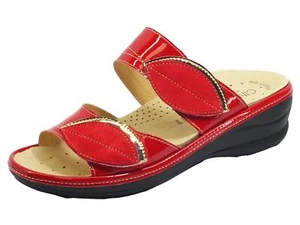 Cinzia Soft IO7335PV Rossa Platino Sandali Donna pelle doppio Stretch sottopiede - Imagen 1 de 3