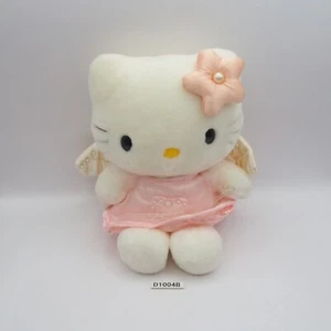 D1004B Hello Kitty Sanrio rosa NTT 2001 Engel Plüschtier 7 Zoll Stofftier Puppe Japan - Bild 1 von 11