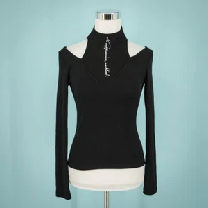 Top Punk Rave Talla Pequeña S Negro Sin Supresión Sin Ciego Gótico Steampunk Tejido - Imagen 1 de 6