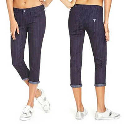 NWT GUESS Leela Denim Capri Jeans/Jegging, Dark Rinse, Emma Fit, Size 24, $45 - Image 1 of 4